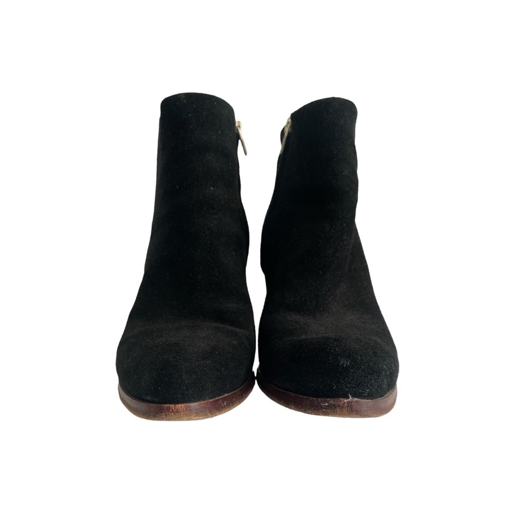 Alexander Wang "Gabi" Black Suede Ankle Cut Out Heel Boots Size US 9.5 - Picture 3 of 9